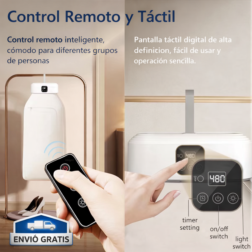 🌬️ Secador de Ropa Portátil Eléctrico Plegable con Esterilización UV 🧺
