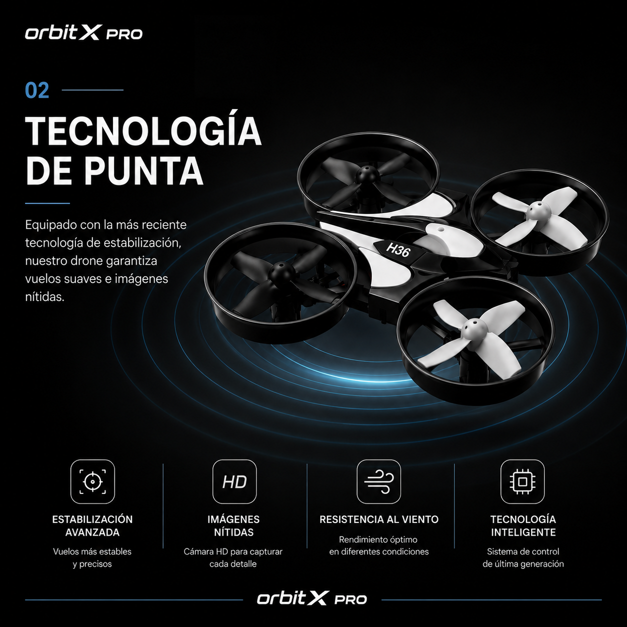 🚀 OrbitX™ Mini Dron con Cámara HD + Vuelo Inteligente + Control Fácil + Garantía Extendida + Accesorios Exclusivos de Regalo 🎁