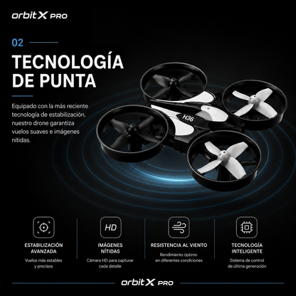 🚀 OrbitX™ Mini Dron con Cámara HD + Vuelo Inteligente + Control Fácil + Garantía Extendida + Accesorios Exclusivos de Regalo 🎁