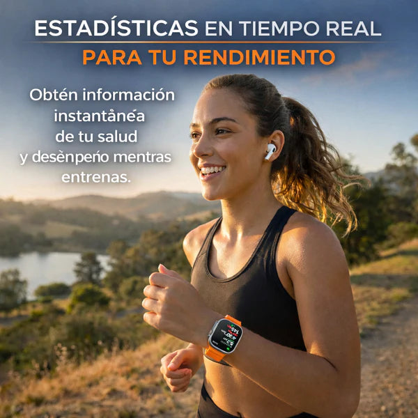 ⌚ SmartWatch ULTRA PRO con 2 correas incluidas + caja y cargador por inducción premium + REGALO EXCLUSIVO 🔥