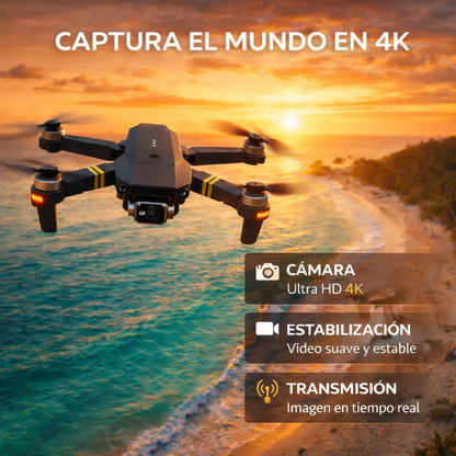 🚀DRON W8 PRO MAX + MALETA DE TRANSPORTE + CONTROL REMOTO + BATERÍA DE ALTA AUTONOMÍA + REGALO EXCLUSIVO 🔥