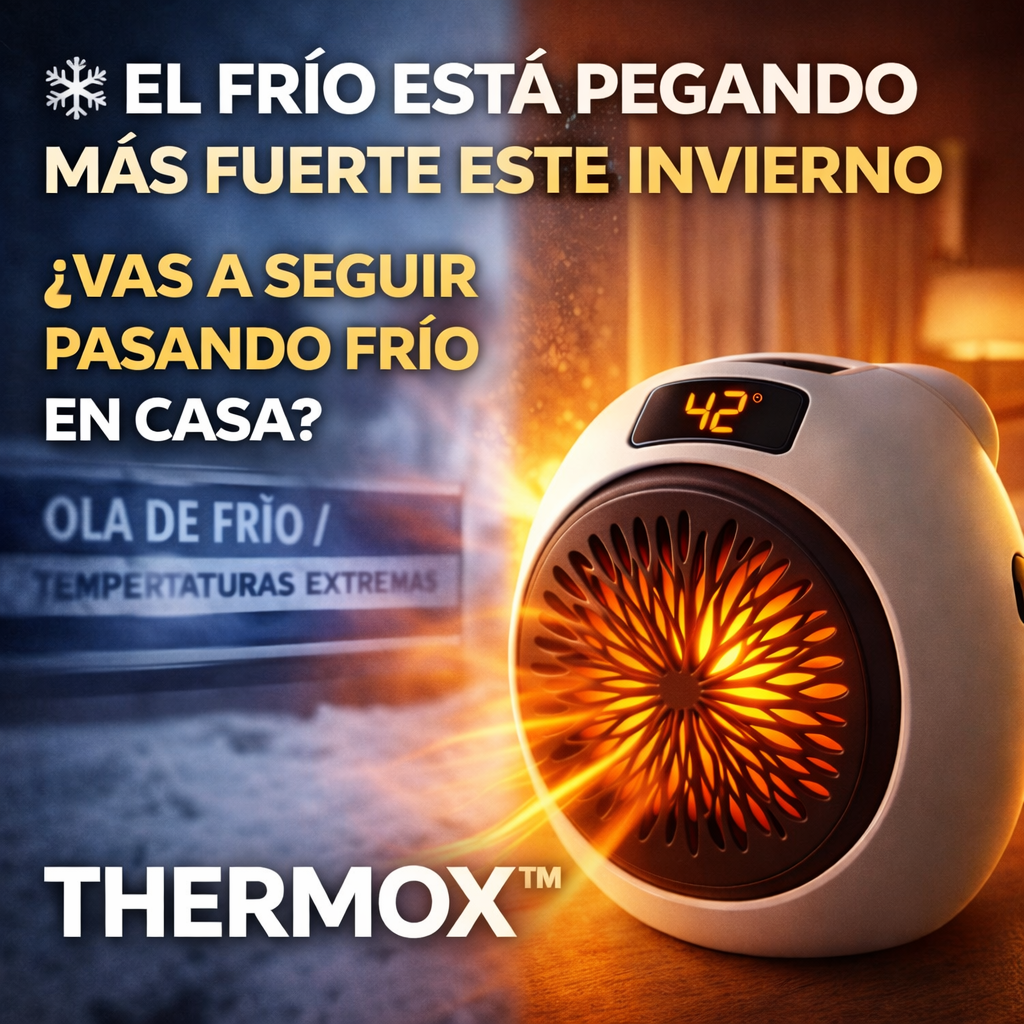 ✨ THERMOX™ – Calefactor Portátil | Calor Inmediato + Bajo Consumo + ¡REGALO EXCLUSIVO! 🔥