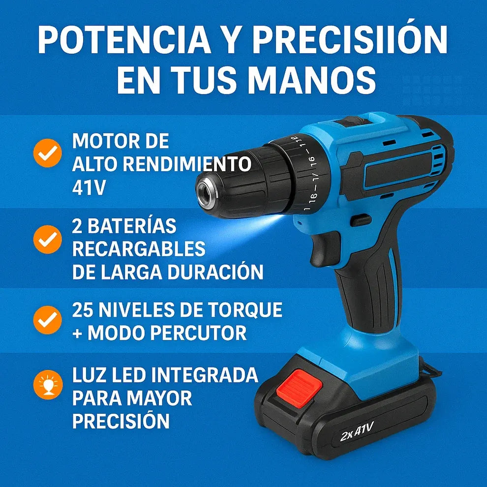 Pack Profesional Taladro Percutor + Regalos Exclusivos 🔥
