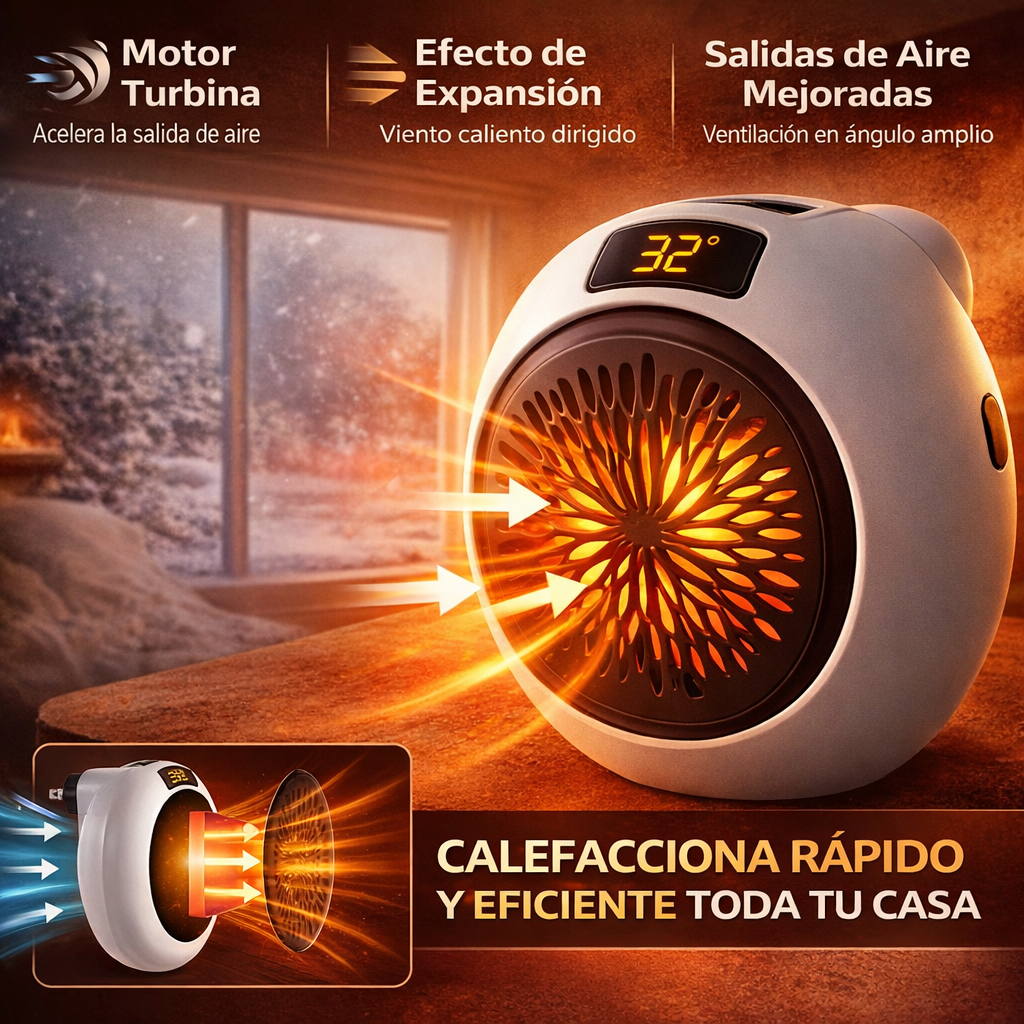 ✨ THERMOX™ – Calefactor Portátil | Calor Inmediato + Bajo Consumo + ¡REGALO EXCLUSIVO! 🔥