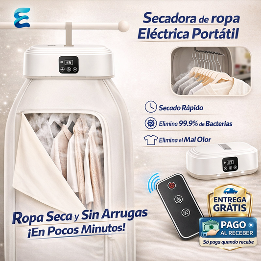 🌬️ Secador de Ropa Portátil Eléctrico Plegable con Esterilización UV 🧺
