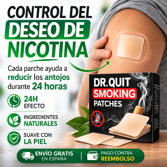 🌿 DR.QUIT Smoking – Parche para dejar de fumar + REGALO GRATIS por tiempo limitado 🚭