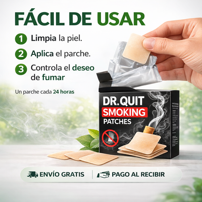 🌿 DR.QUIT Smoking – Parche para dejar de fumar + REGALO GRATIS por tiempo limitado 🚭