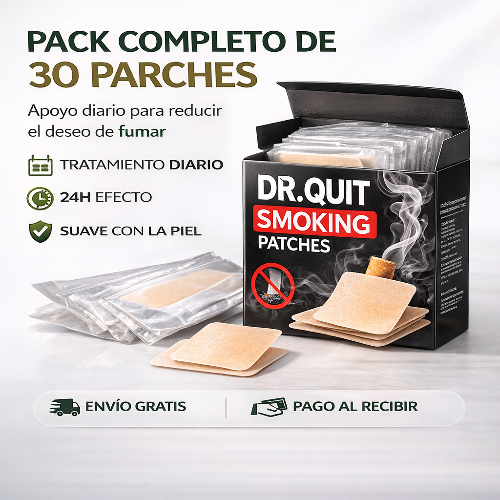 🌿 DR.QUIT Smoking – Parche para dejar de fumar + REGALO GRATIS por tiempo limitado 🚭