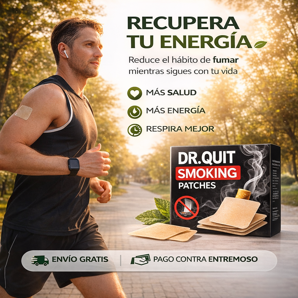 🌿 DR.QUIT Smoking – Parche para dejar de fumar + REGALO GRATIS por tiempo limitado 🚭