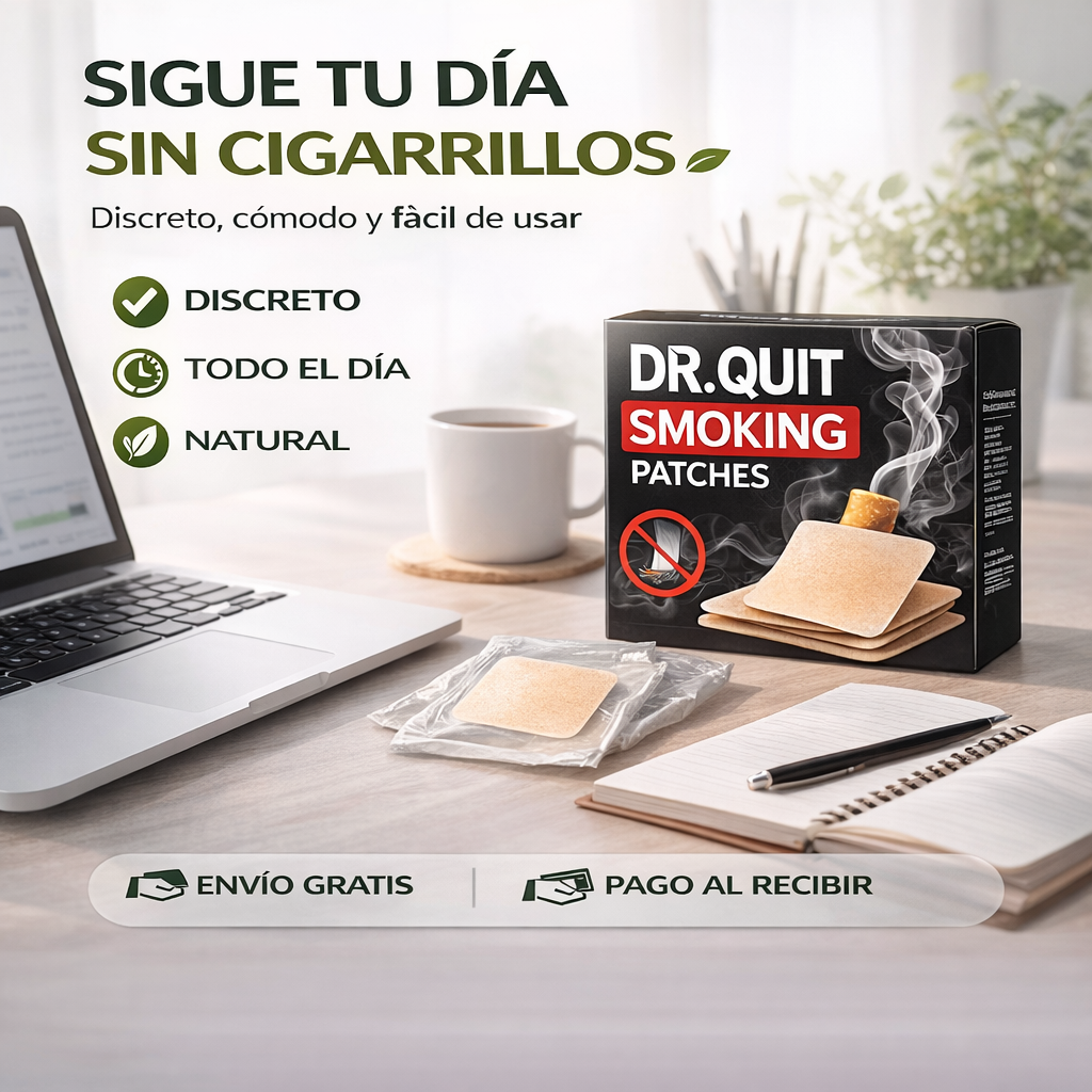 🌿 DR.QUIT Smoking – Parche para dejar de fumar + REGALO GRATIS por tiempo limitado 🚭