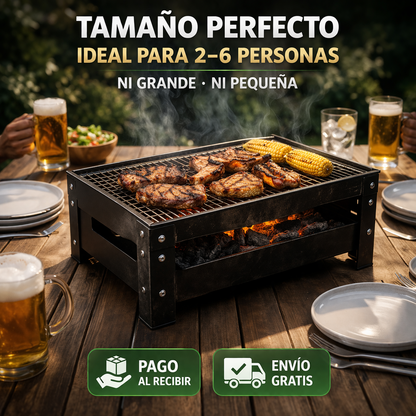 🍖 GRILL  – Parrilla Portátil con Cuchillo Japonés de Regalo 🔪
