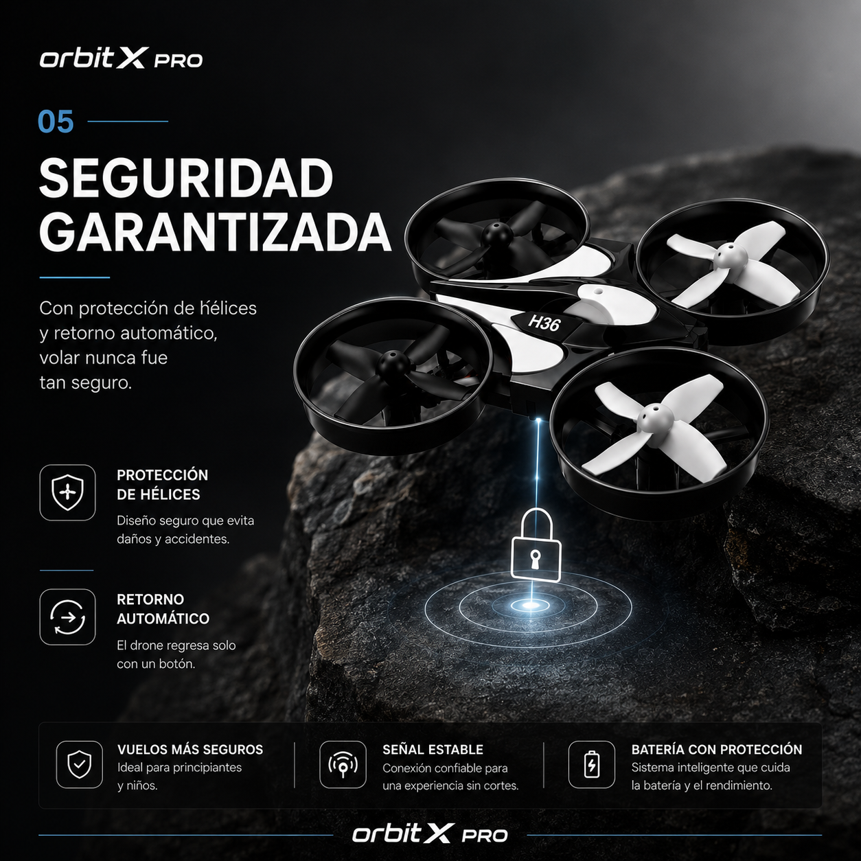 🚀 OrbitX™ Mini Dron con Cámara HD + Vuelo Inteligente + Control Fácil + Garantía Extendida + Accesorios Exclusivos de Regalo 🎁