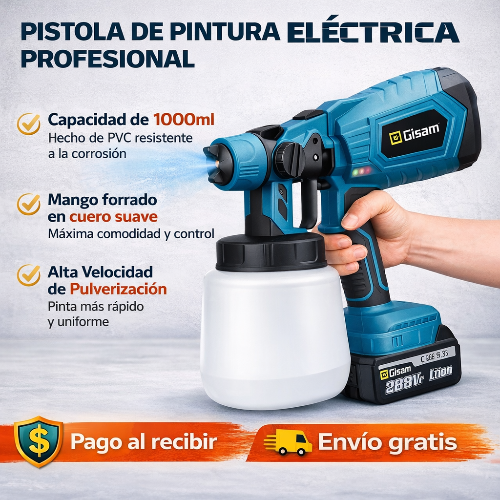 MasterPaint Pro – Pinta sin esfuerzo en minutos + 2 baterías incluidas | Últimas unidades -50%