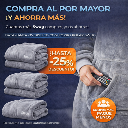 ❄️ Batamanta Sudadera Oversized con Forro Polar e Bolsillo Central GIGANTE + REGALO EXCLUSIVO 🔥