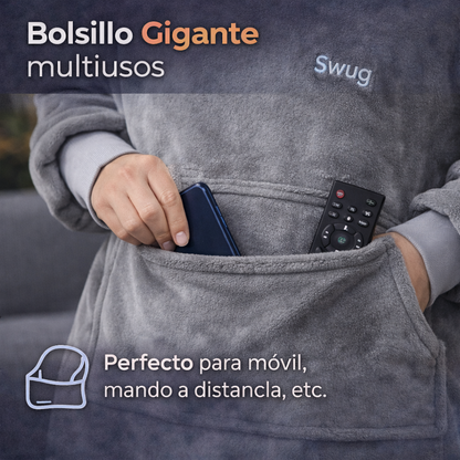 ❄️ Batamanta Sudadera Oversized con Forro Polar e Bolsillo Central GIGANTE + REGALO EXCLUSIVO 🔥