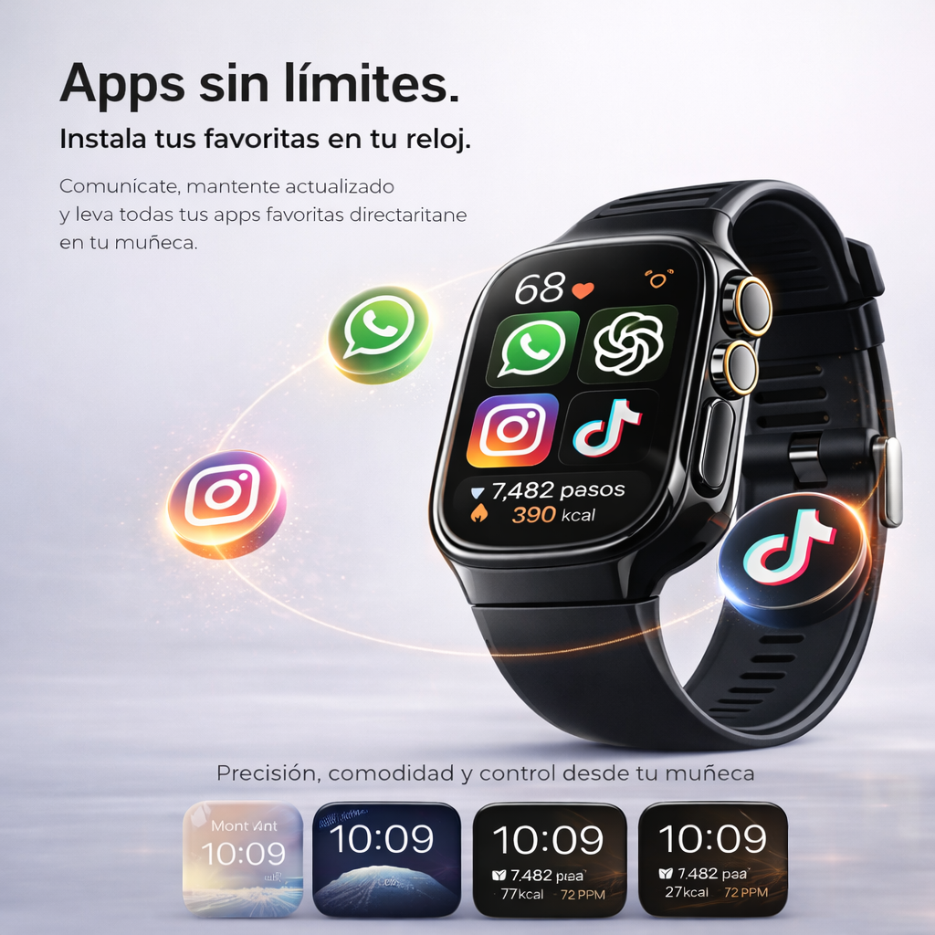 ⌚ SMARTWATCH SERIE 11 + Pantalla AMOLED + Cámara + Apps Ilimitadas + REGALO EXCLUSIVO 🔥