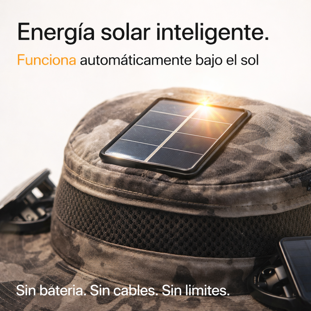 ☀️ Solarix Sombrero Anticalor con Enfriamiento Solar + Descuento de Verano  - Hasta -50% HOY 🔥