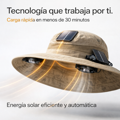 ☀️ Solarix Sombrero Anticalor con Enfriamiento Solar + Descuento de Verano  - Hasta -50% HOY 🔥