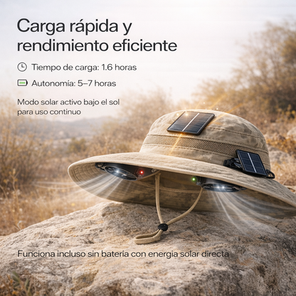 ☀️ Solarix Sombrero Anticalor con Enfriamiento Solar + Descuento de Verano  - Hasta -50% HOY 🔥