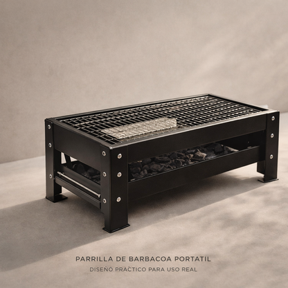 🍖 GRILL  – Parrilla Portátil con Cuchillo Japonés de Regalo 🔪