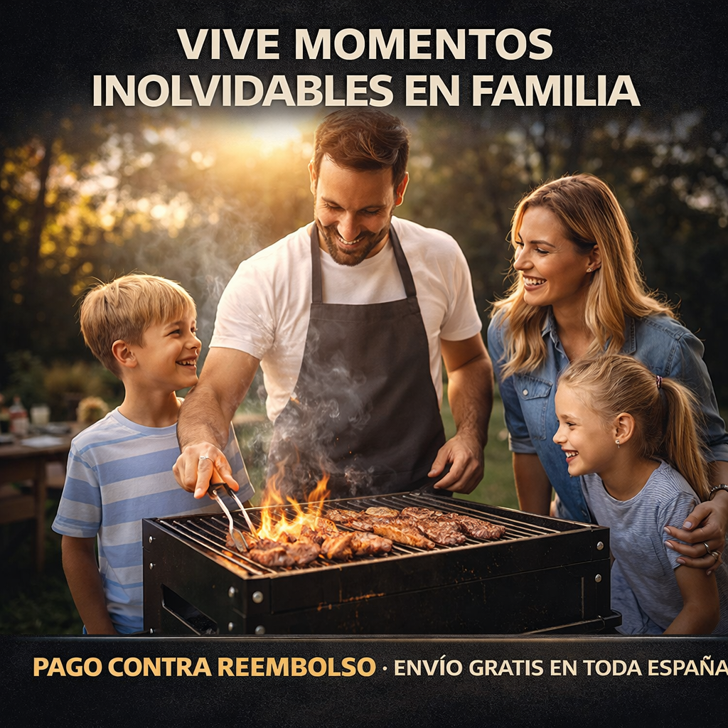 🍖 GRILL  – Parrilla Portátil con Cuchillo Japonés de Regalo 🔪