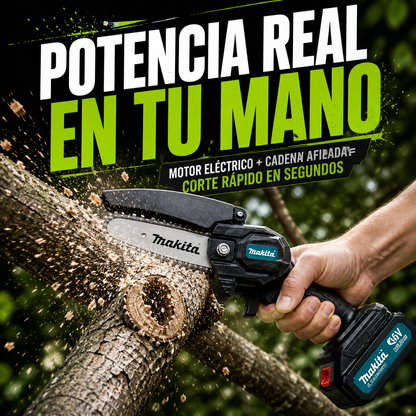 CortaVolt 48™ – Mini Motosierra Portátil 6” | Ligera, Potente y Fácil de Usar con Una Sola Mano