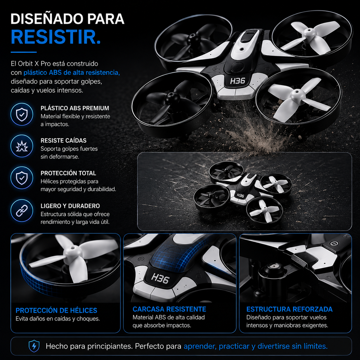 🚀 OrbitX™ Mini Dron con Cámara HD + Vuelo Inteligente + Control Fácil + Garantía Extendida + Accesorios Exclusivos de Regalo 🎁