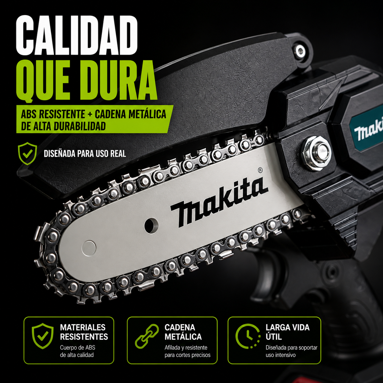 CortaVolt 48™ – Mini Motosierra Portátil 6” | Ligera, Potente y Fácil de Usar con Una Sola Mano