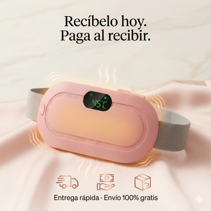 🌸 CINTURÓN TÉRMICO CON MASAJE PARA CÓLICOS MENSTRUALES 🔥