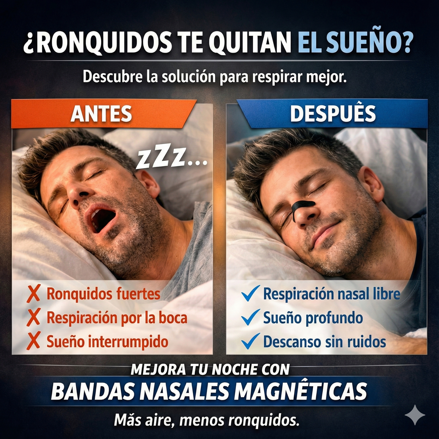 ForceLab™ V2 Tiras nasales magnéticas