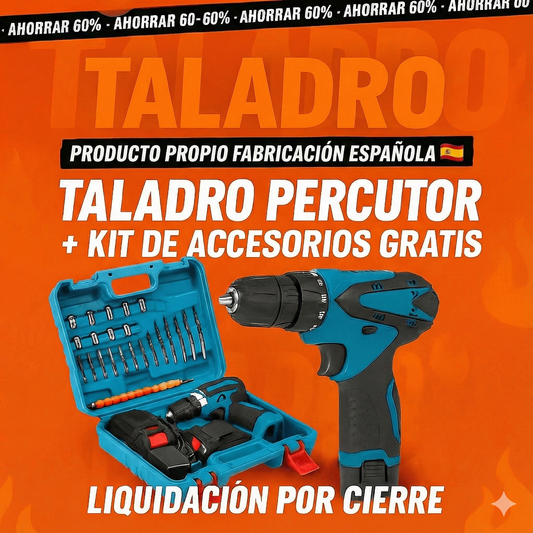 Pack Profesional Taladro Percutor + Regalos Exclusivos 🔥