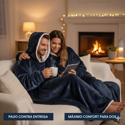❄️ Batamanta Sudadera Oversized con Forro Polar e Bolsillo Central GIGANTE + REGALO EXCLUSIVO 🔥