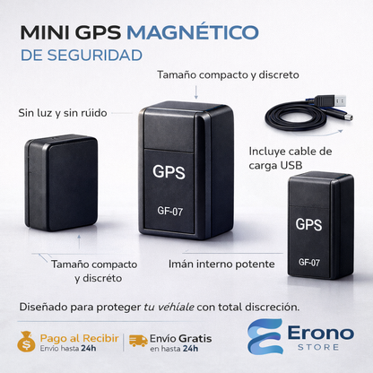 🛰️ SafeTrack™ GPS Localizador Mini en Tiempo Real con Control por App + Chip  + Regalo Exclusivo 🔥