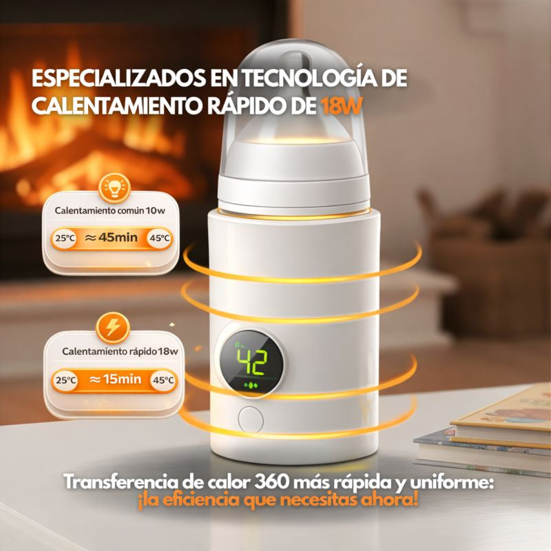 🍼 🌡️CALENTADOR DE BIBERONES INALÁMBRICO