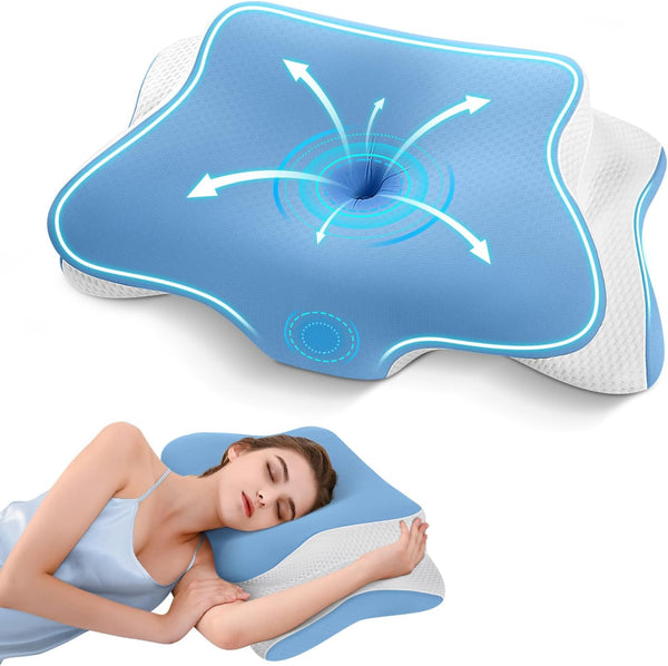 Almohada Cervical Ortopédica Memory Foam™ – Duerme Sin Dolor Desde La Primera Noche