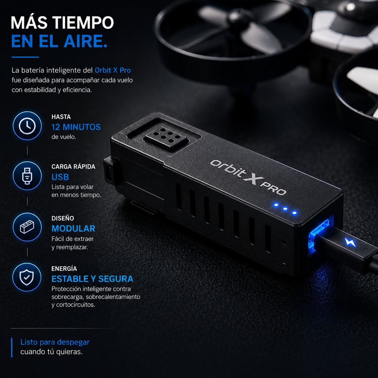 🚀 OrbitX™ Mini Dron con Cámara HD + Vuelo Inteligente + Control Fácil + Garantía Extendida + Accesorios Exclusivos de Regalo 🎁