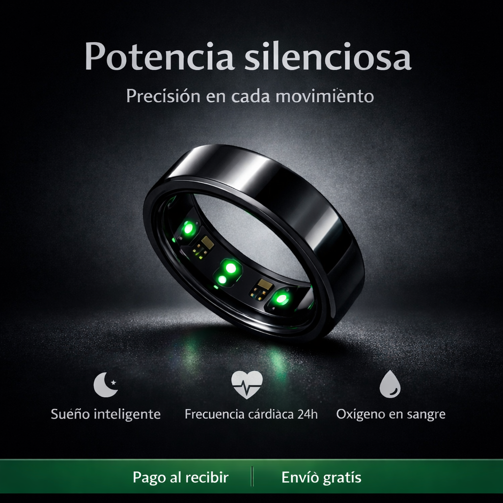 Anillo Inteligente Air Ring® — Sueño · Salud · Fitness 24/7 | Caja + Cargador Incluidos 🔥
