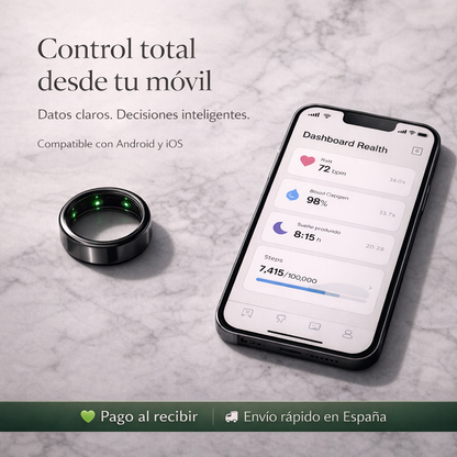 Anillo Inteligente Air Ring® — Sueño · Salud · Fitness 24/7 | Caja + Cargador Incluidos 🔥