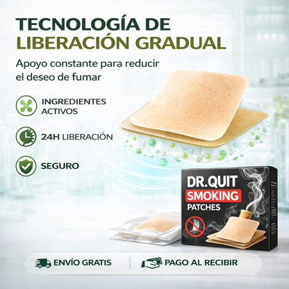 🌿 DR.QUIT Smoking – Parche para dejar de fumar + REGALO GRATIS por tiempo limitado 🚭
