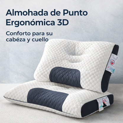 DreamSpa™ — Almohada Ergonómica 3D · Duerme Sin Dolor Cervical Desde la Primera Noche