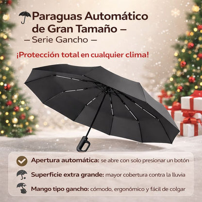 Paraguas Automático Reforzado de 20 Varillas – Extra Grande y Plegable