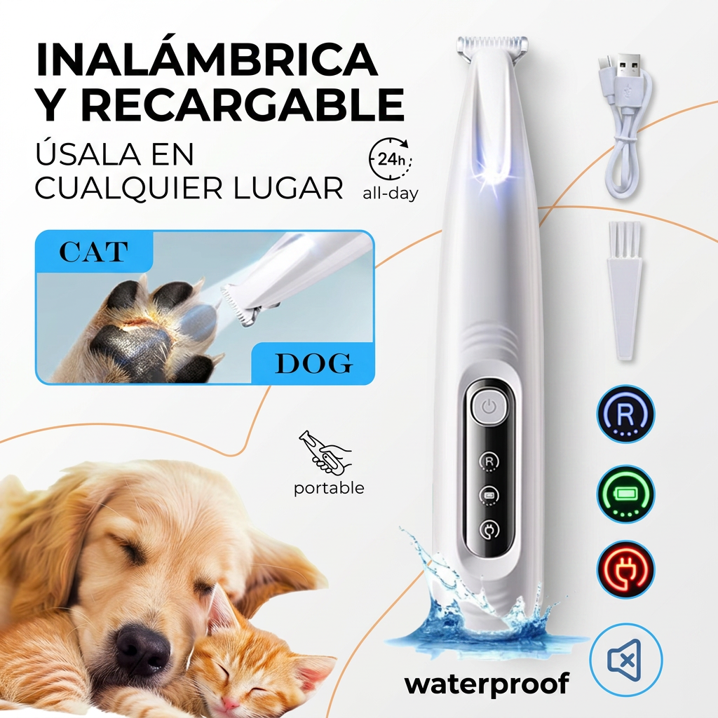 PetTrim Pro™ – Cortadora de Pelo para Perros con Cuchilla Ancha de 18 mm