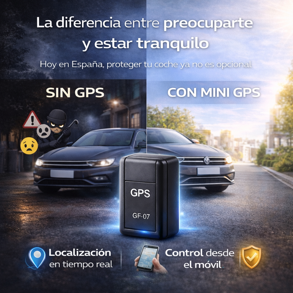 🛰️ SafeTrack™ GPS Localizador Mini en Tiempo Real con Control por App + Chip  + Regalo Exclusivo 🔥