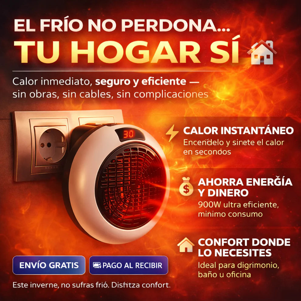 ✨ THERMOX™ – Calefactor Portátil | Calor Inmediato + Bajo Consumo + ¡REGALO EXCLUSIVO! 🔥