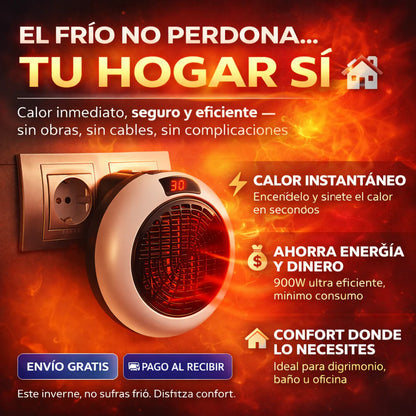 ✨ THERMOX™ – Calefactor Portátil | Calor Inmediato + Bajo Consumo + ¡REGALO EXCLUSIVO! 🔥