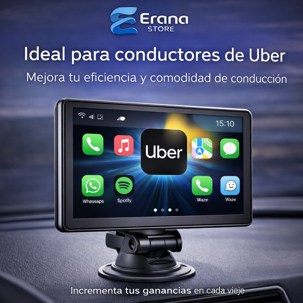 🚗 Pantalla Portátil para Coche com Display HD e Fácil Instalação 📺