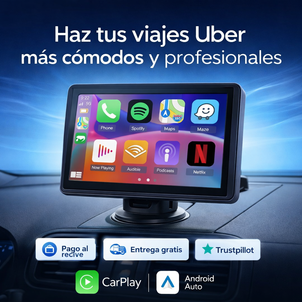 🚗 Pantalla Portátil para Coche com Display HD e Fácil Instalação 📺