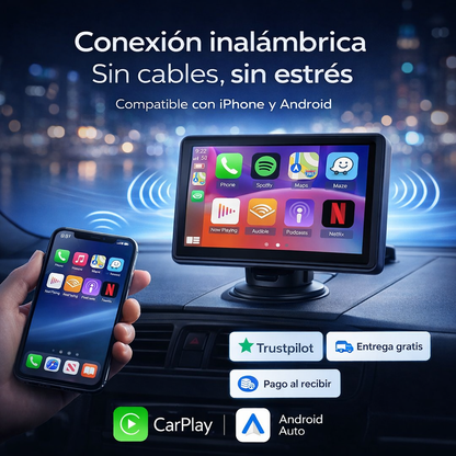 🚗 Pantalla Portátil para Coche com Display HD e Fácil Instalação 📺