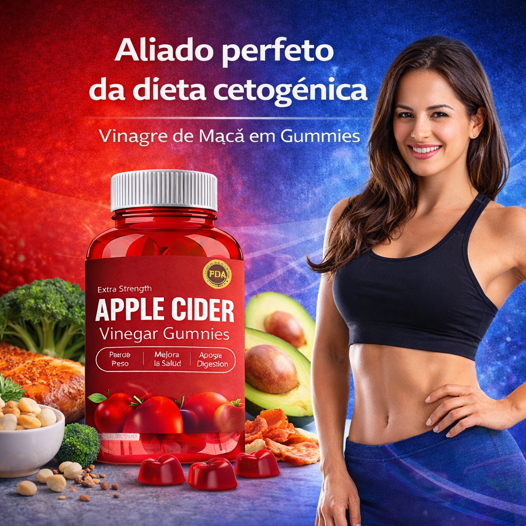🍎 Gomitas de Vinagre de Manzana Premium – 60 Unidades | Sabor Delicioso y Bienestar Diario ✨