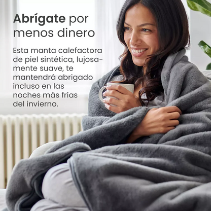 ❄️ Manta Eléctrica ThermaViva 60 – Manta de Invierno con Calor Ajustable, Control USB y Calor Rápido ♨️